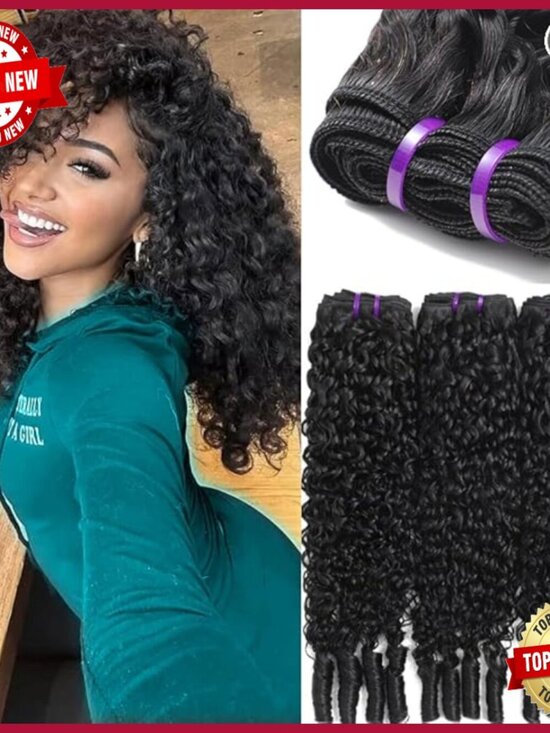 Human Hair Extensions 14-20 Inch Water Wave Bundles Virgin Hair main image 6